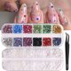thumbnail image 1 of Piedras Nail Art Tiwnefua 24 Grid 3D Base Plana, 1 of 3