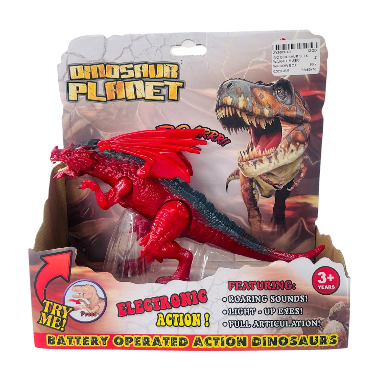 Juguete Dinosaurio B/O Con Luces Y Sonido 4 - Toyng