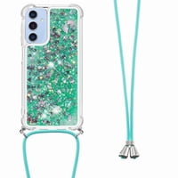 Funda Foxdock Para Samsung Galaxy A16 Con Cuerda Ajustable, Brillo Líquido, Protección Antigolpes Y Lente – Ideal Para Regalo