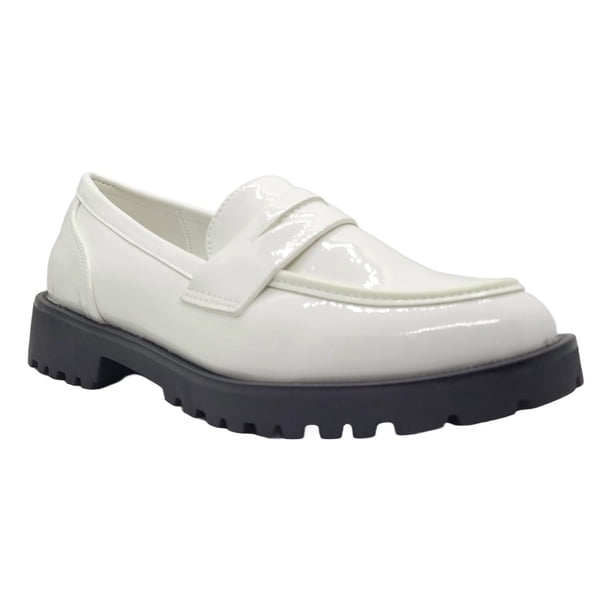 MOCASINES MD BLANCO CHAROL (MUJER) | 3G20-10 - Talla 38