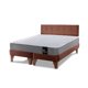 thumbnail image 2 of Cama Europea Zen Best Tela Velvet Chocolate 2 Plaza + Respaldo, 2 of 2
