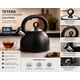 thumbnail image 2 of Tetera 2,5 Litros Acero Inox Modelo Dark Marca Vitta Color Negro, 2 of 8