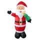 thumbnail image 2 of Papá Noel inflable iluminado, Papá Noel inflable navideño, decoración del hogar, Papá Noel inflable iluminado para patio, césped, jardín, adaptador de, 2 of 4