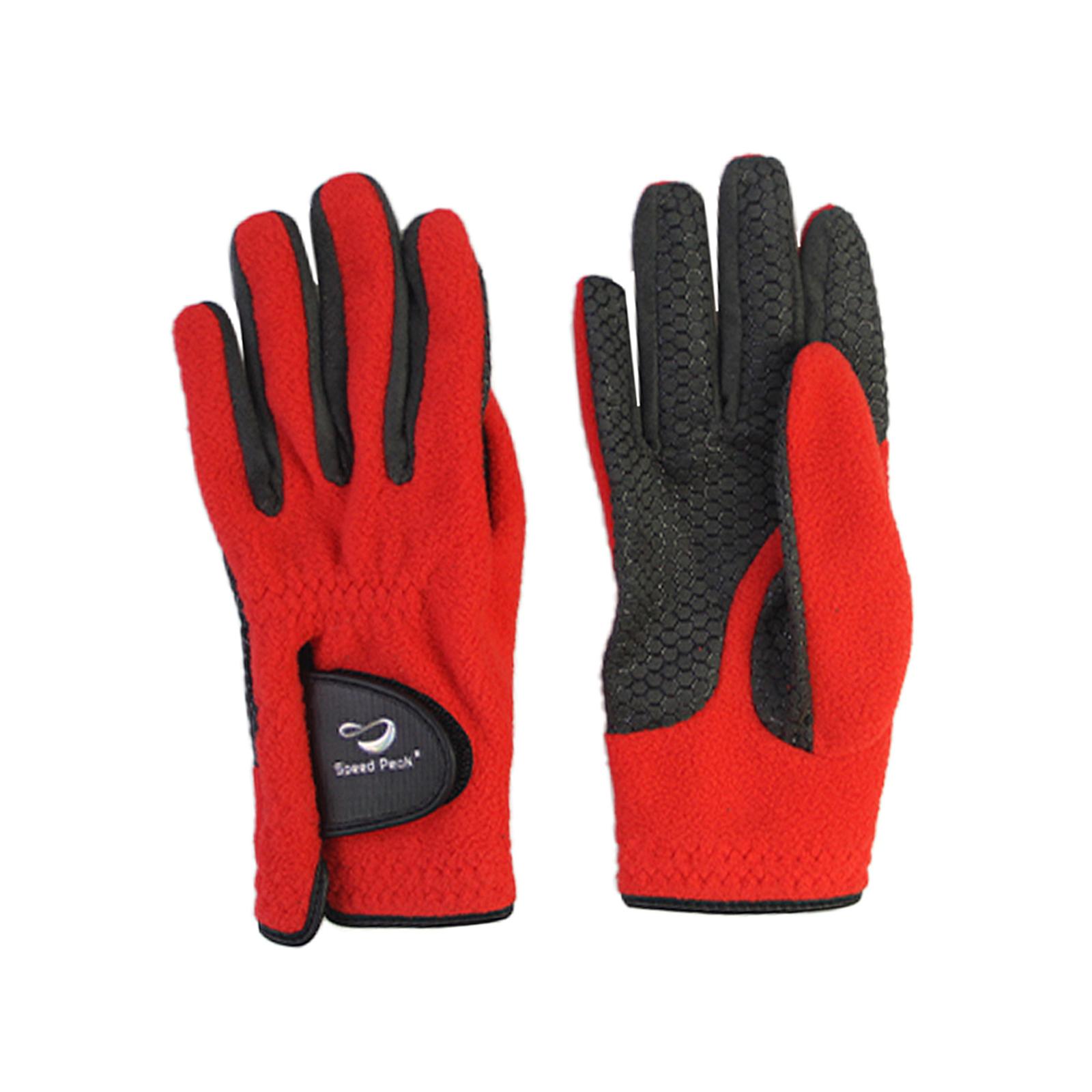 Magideal - Guantes De Golf Elásticos De Gamuza Ajustables Antideslizantes Gruesos Cómodos Y Gruesos 22