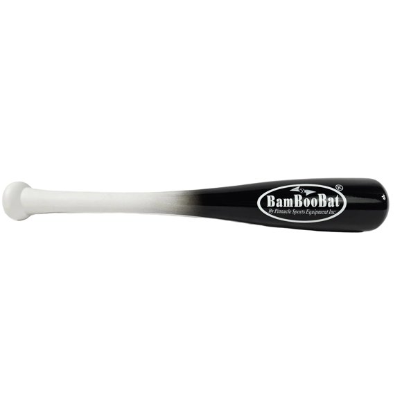 Bate de béisbol BamBooBat 46 cm mango blanco/cuerpo negro