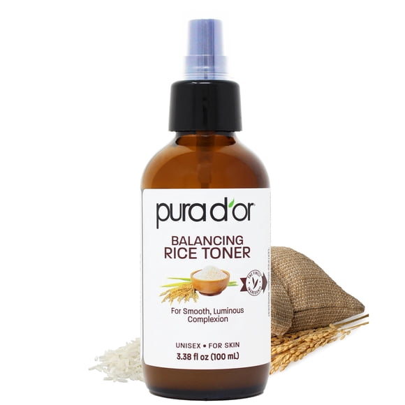 Tónico Facial PURA D'OR Agua de Arroz 100 ml Tamaño de Viaje