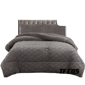 Todostore - Plumón De Invierno Texturizado Diseño Cuadros Con Chiporro