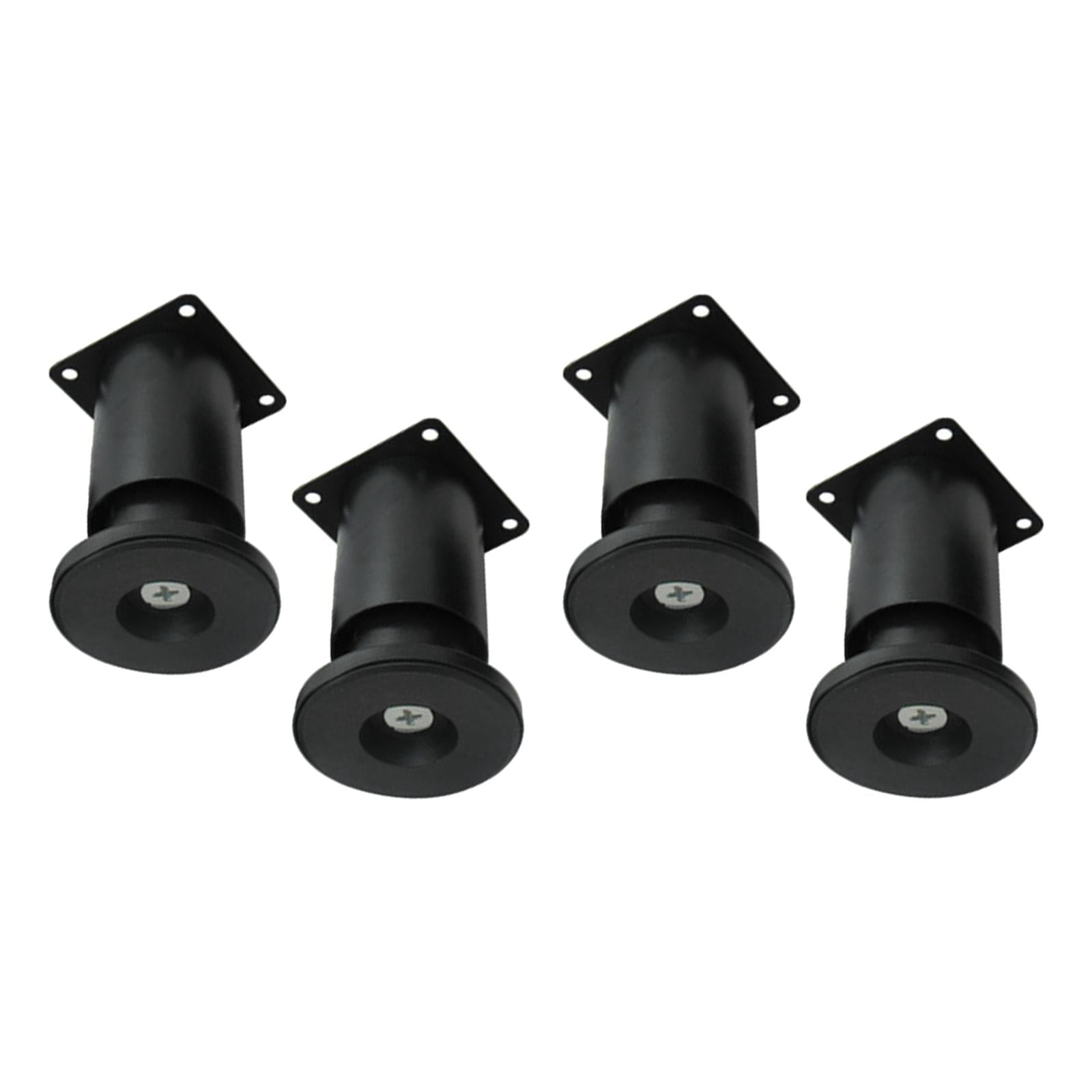 Bothyi - 4 Piezas De Soportes De Cama Ajustables, Patas Para Gabinetes De Tv, Mesas De Café, Gabinetes, Color Negro