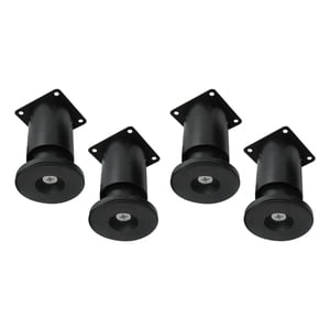 Bothyi - 4 Piezas De Soportes De Cama Ajustables, Patas Para Gabinetes De Tv, Mesas De Café, Gabinetes, Color Negro