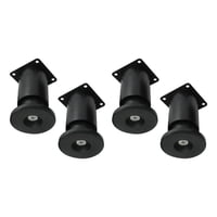 Bothyi - 4 Piezas De Soportes De Cama Ajustables, Patas Para Gabinetes De Tv, Mesas De Café, Gabinetes, Color Negro