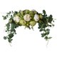 thumbnail image 1 of Arco Flor Falsa Flores Hechas A Mano Telón De Fondo Con Hojas Verdes Hogar Decorativo Verde, 1 of 5