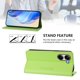 thumbnail image 3 of Funda Billetera con Soporte para Xiaomi Poco X7 Pro Bloqueo RFID Plegable Verde claro, 3 of 6