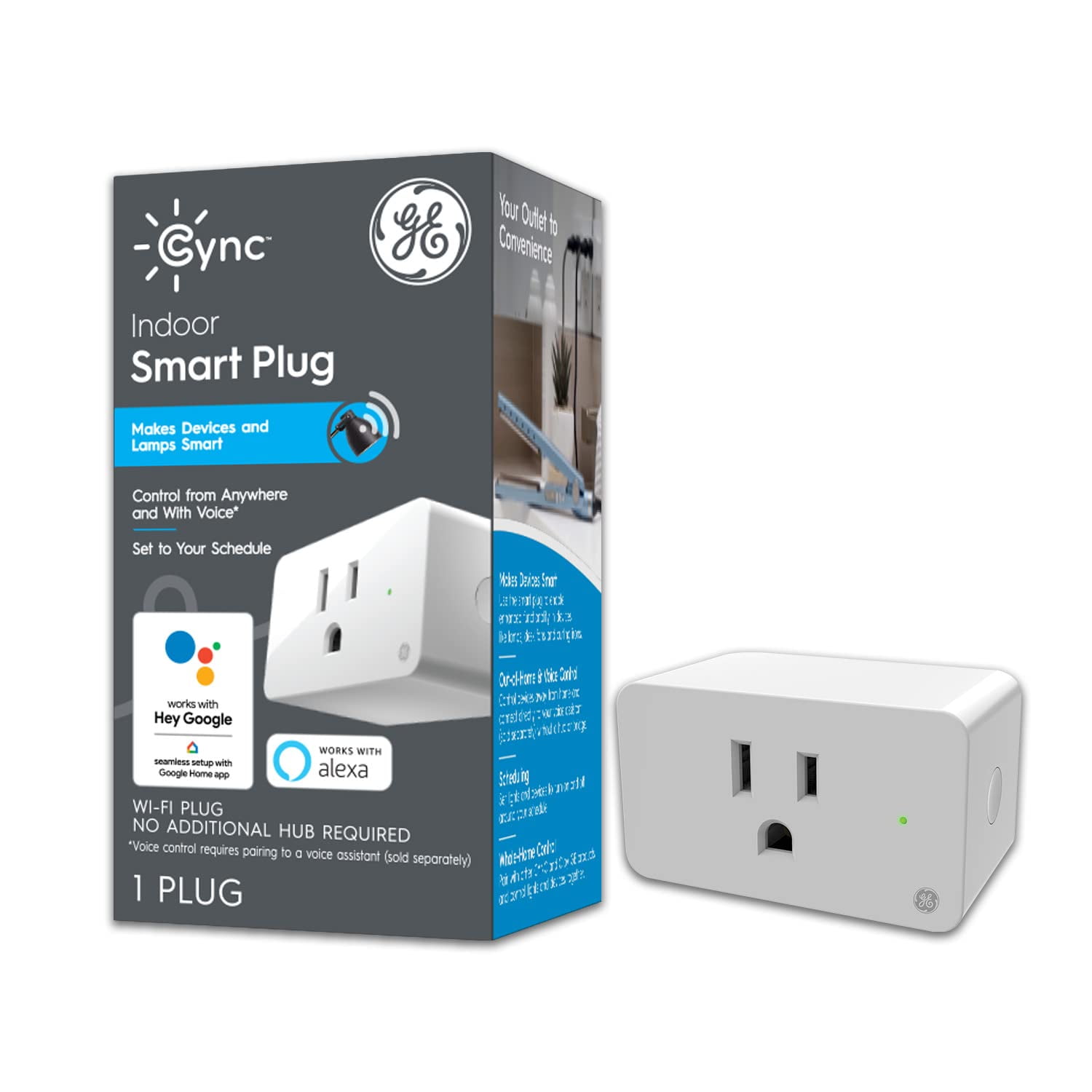 Enchufe Inteligente Cync 252811 Control Por Voz Wi-fi