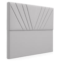 Ethan Desing - Respaldo De Cama 1 Plazas Gris Claro Siena