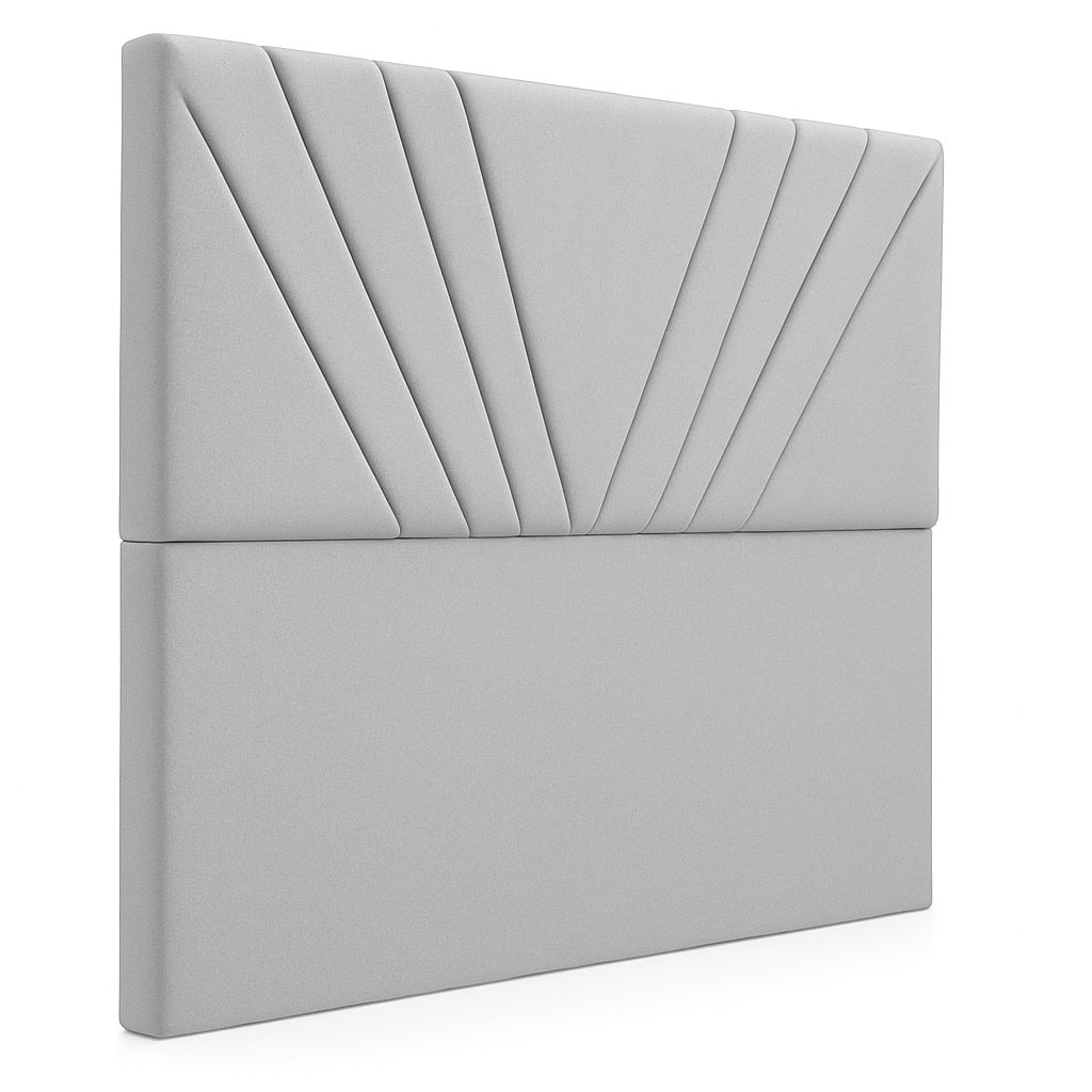 Ethan Desing - Respaldo De Cama 1 Plazas Gris Claro Siena