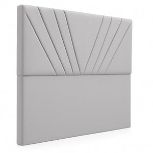 Ethan Desing - Respaldo De Cama 1 Plazas Gris Claro Siena