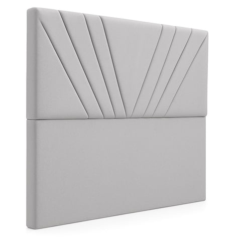 Ethan Desing - Respaldo De Cama 1 Plazas Gris Claro Siena