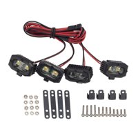 Magideal - Rc, Piezas De Repuesto, Luces De Parachoques, Luces Led, Rc Para 1:10, Accesorios Diy, Camiones, Modelo De Hobby, Coche , 4 Piezas De Luz