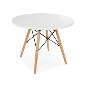 Pandalino - Mesa Lateral Eames - Diseño Nórdico, Pequeña Y Resistente Blanco 60Cm