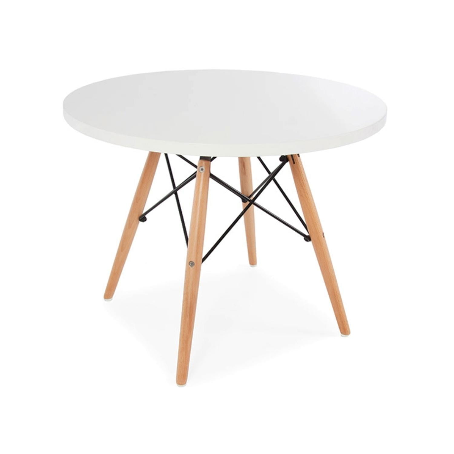 Pandalino - Mesa Lateral Eames - Diseño Nórdico, Pequeña Y Resistente Blanco 60cm