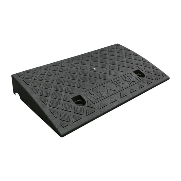 Rampa de entrada para vehículos de automóviles, rampa de acceso para vehículos de servicio pesado, rampa de acceso para automóviles, camiones, scooter Alto 7cm Negro
