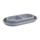 thumbnail image 1 of Tazones para gatos para alimentos y agua mascota tazón doble para gatos interiores, platos de cachorros de cachorro fáciles de limpiar fáciles de , Gris, 1 of 5