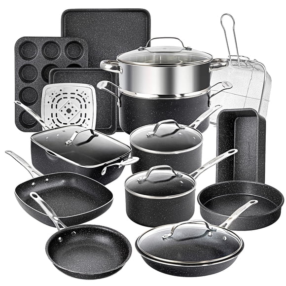 Juego De Utensilios De Cocina True 20 Piezas Ollas Y Sartenes Antiadherentes