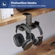 thumbnail image 2 of Soporte para auriculares EURPMASK Dual, giratorio 360°, negro, 2 of 3