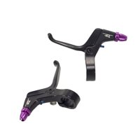Magideal - Palanca De Freno Para Niños, Palanca De Freno Para Niños, Freno De Mano Universal Para Bicicleta De Aleación De Aluminio, Juego De Palancas De Freno P Violeta Negro