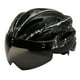 thumbnail image 1 of Casco De Bicicleta Para Adultos Mujeres Hombres Casco De Bicicleta Con Gafas Magnéticas Negro, 1 of 3