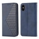 thumbnail image 3 of Funda Flip FOXDOCK para iPhone X/XS , Estilo Billetera con Diseño Rombo, Correa de Mano y Soporte, Uso Diario, 3 of 5