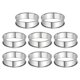 thumbnail image 1 of Uxcell 8pcs Anillos para Crumpet 3.15" Antiadherentes de Doble Rodillo Anillo Redondo para Pastel, Plata, 1 of 7