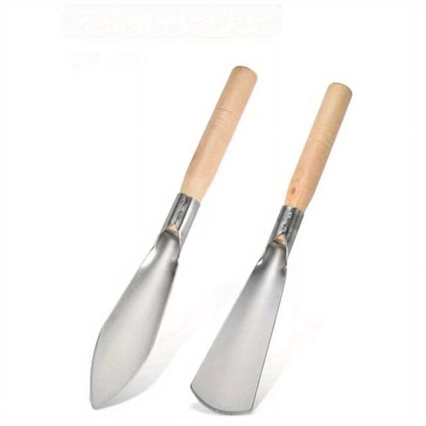 Gardening Made Easy: 1 Set of Wooden Handle Shovels for Digging, Planting, and Raising Flowers!