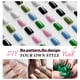 thumbnail image 5 of Press on Nails XCREANDO Light Purple Lilac para mujer, 24 unidades, 5 of 8