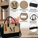 thumbnail image 4 of Bolsa de playa de yute con iniciales personalizadas YOOLIFE, 4 of 7
