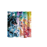 Genérico - Cortina Para Baño Con Forro De Ducha 180 Cm L64