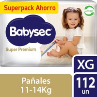 Pañal Babysec Super Premium Xg 112Un