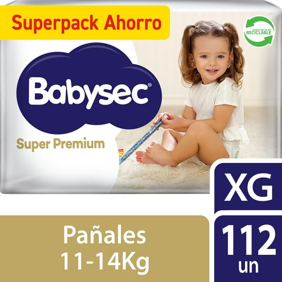 Pañal Babysec Super Premium XG 112Un