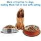 thumbnail image 5 of Cuencos para perros, cuencos de acero inoxidable hechos a mano con diamantes de imitación para mascotas, comedero doble para comida y agua para cachorros, gatos y perros., 5 of 5