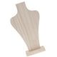 thumbnail image 1 of Busto sin pintar de madera natural del maniquí para la exhibición L-30.8cm de la joyería del collar, 1 of 3