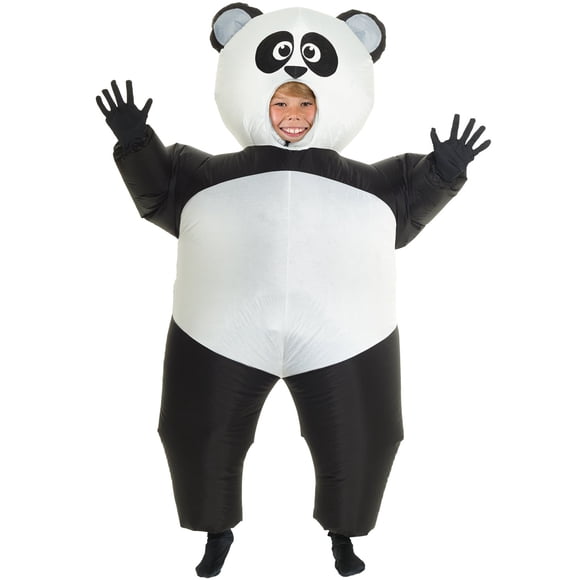 Disfraz inflable de panda para niños, disfraces de Morph para Halloween