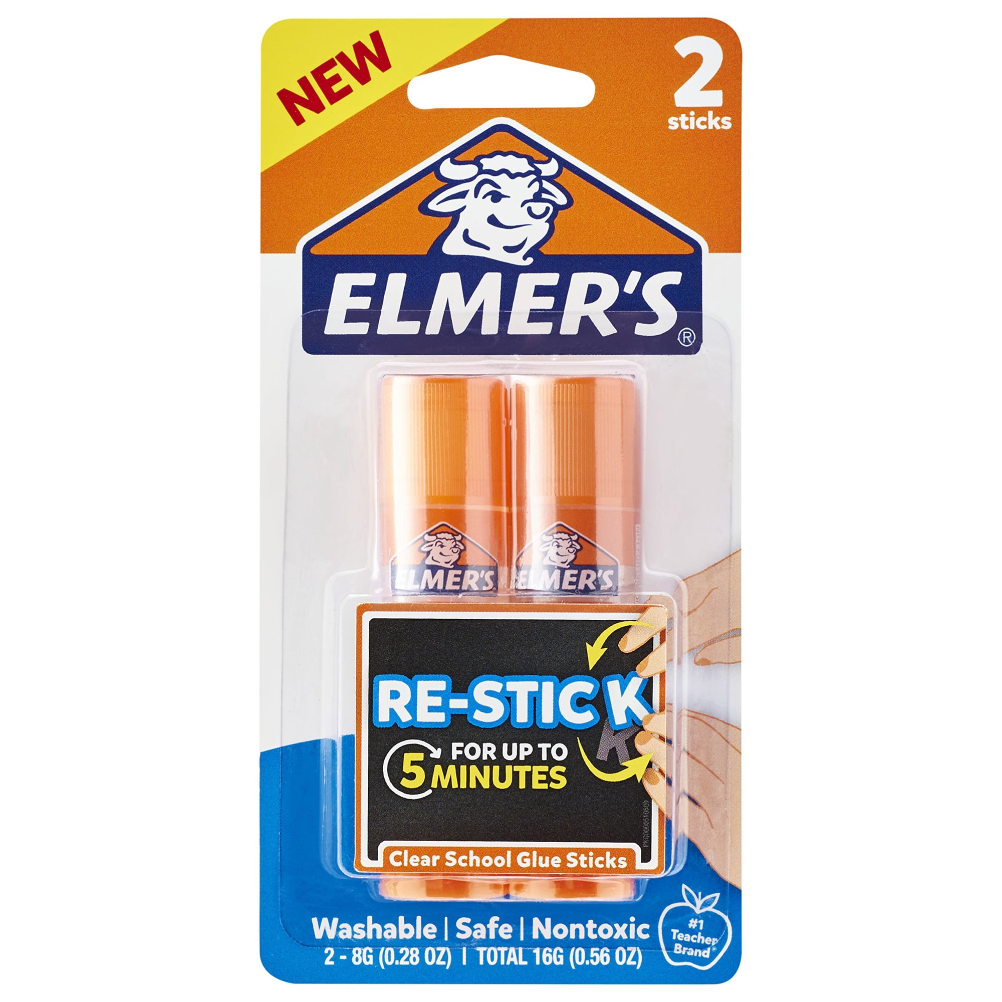 Barras De Pegamento Reposicionables Elmer's Paquete De 2 De 16 G Total