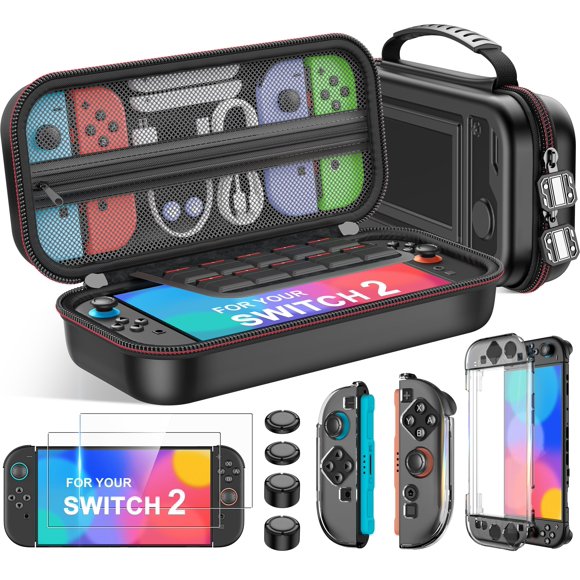 Kit de accesorios 4 en 1 para Switch 2 AIfasterfly, estuche protector
