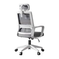 Silla De Escritorio Blanca Con Apoya Cabeza By Lubabycas