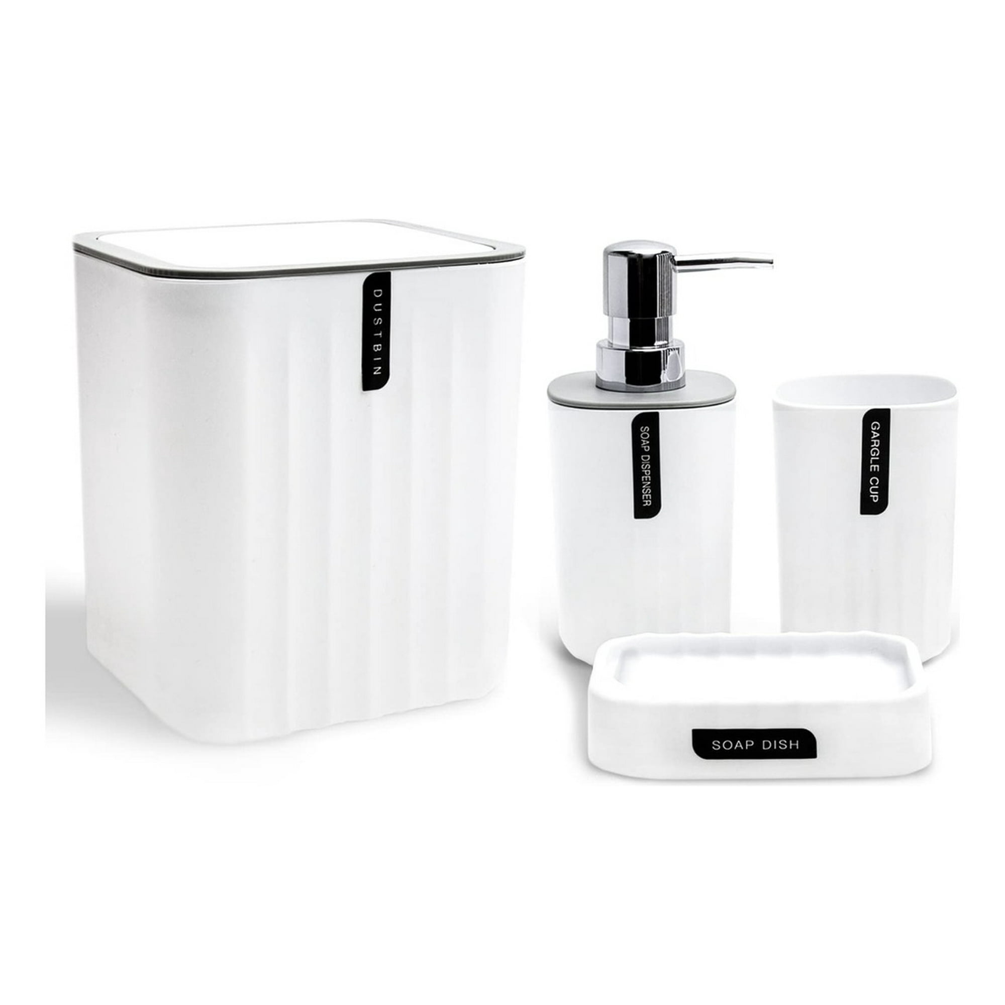 Genérico - Set Juego Accesorios Baño 4 Pzas Moderno Hogar Lau