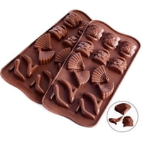 Genérico - 2 Moldes De Chocolate Molde Chocolate Tacon Abanico Cartera