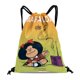 thumbnail image 1 of Mafalda Mochila de Cuerdas para Deportes y Gimnasio, Bolsa de Cuerdas Resistente al Agua, Bolsa Cinch, 30×40cm, 1 of 6