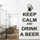 thumbnail image 2 of Decomural Keep Calm Drink Beer WS-19686, 2 of 2
