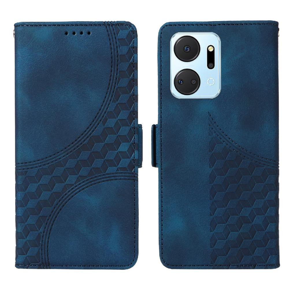 Carcasa Foxdock Honor X7a 4g De Cuero Pu, Diseño Acolchado Clásico, Protección Contra Caídas Y Rayones