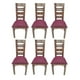 thumbnail image 1 of Pack 6 Sillas Florencia Nogal Tapiz Burdeo, 1 of 2